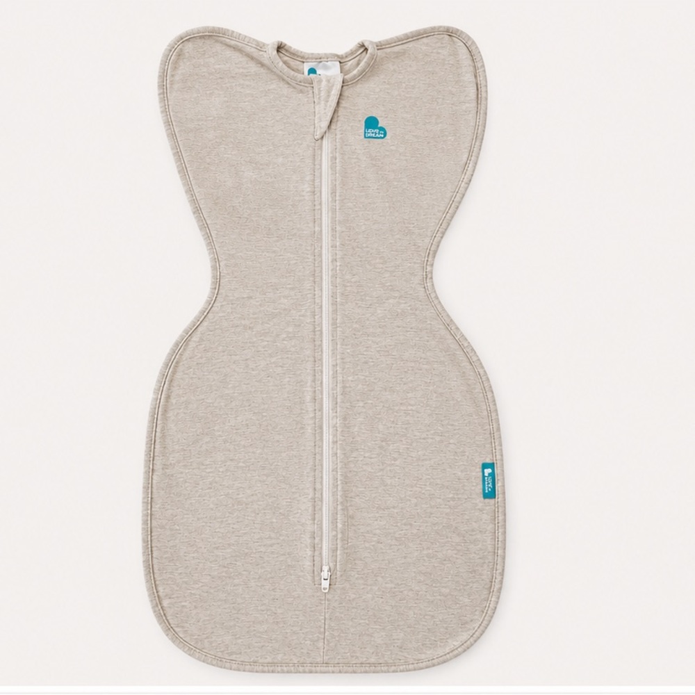 Love to Dream Beige Swaddle Up Arms-Up Sleep Sack - size small
